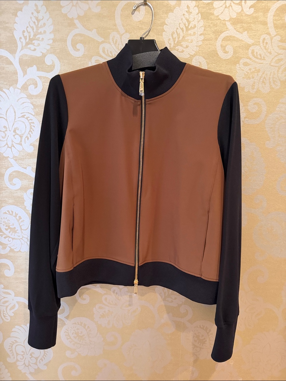 Worth Brown & Black Full-Zip Jacket